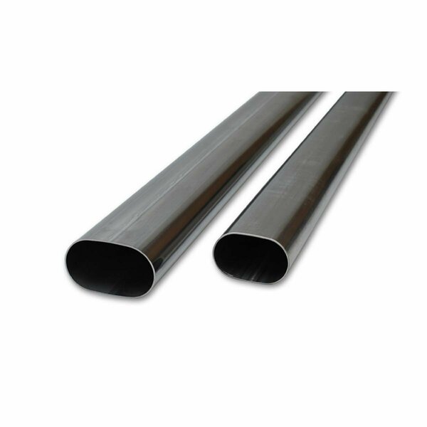 Vibrant Straight Oval Tubing Stainless Steel 13183